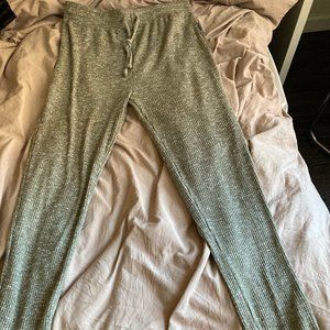 GYMSHARK WOMENS SLOUNGE LEGGINGS KHAKI MARL-GREEN!